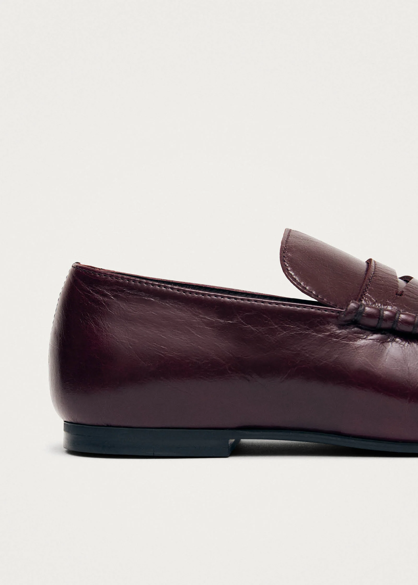 Aven Rift Burgundy Leather Loafers - Image 7