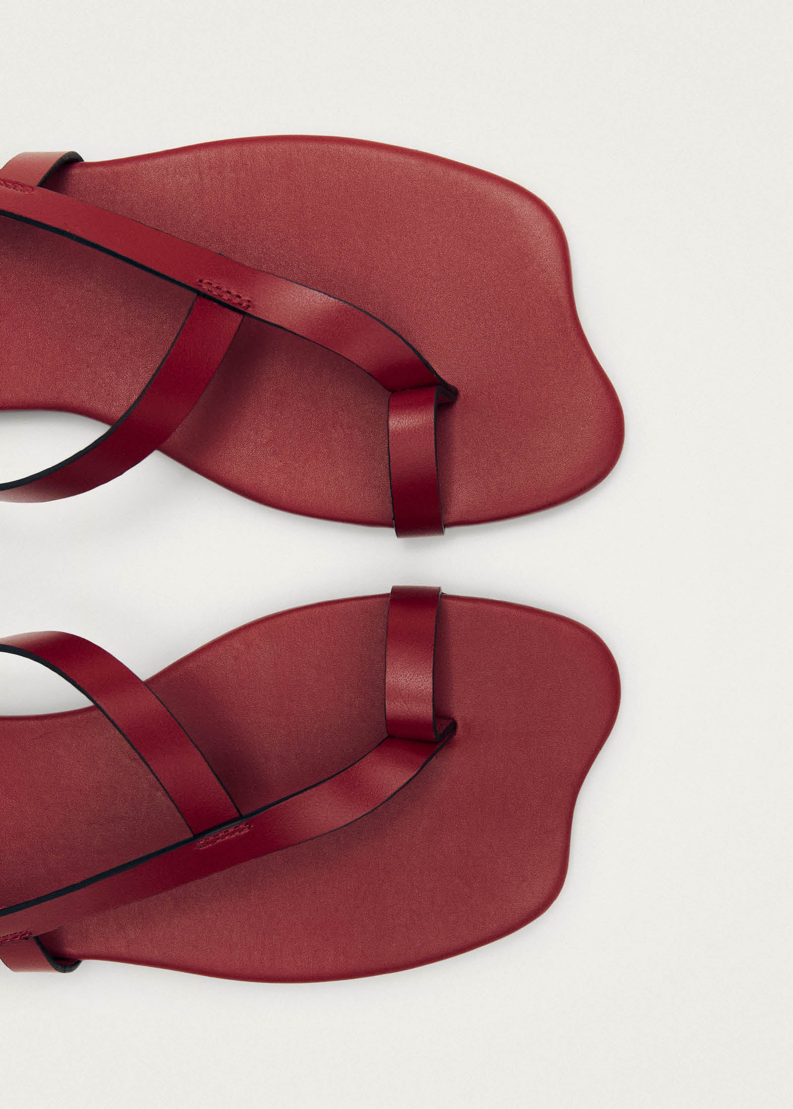 Dawn Red Leather Sandals - Image 6