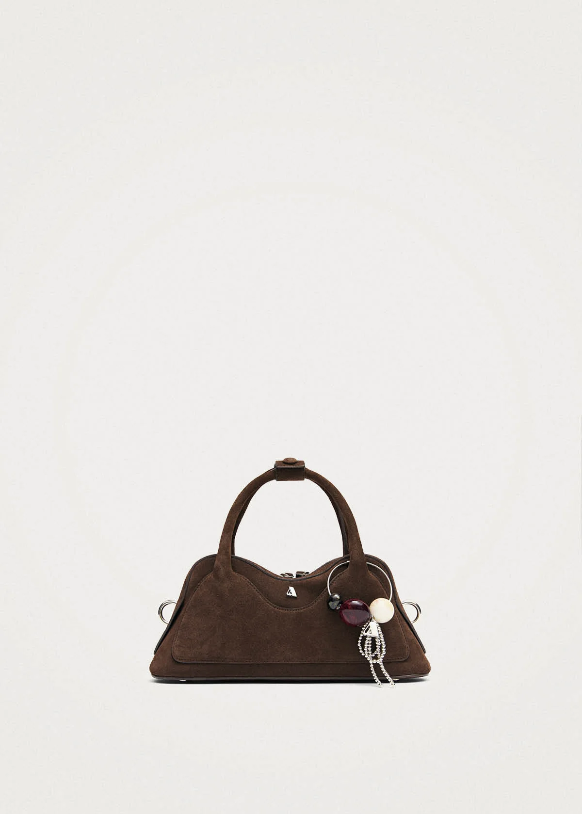 Hilma Mini Suede Brown Leather Bag - Image 4