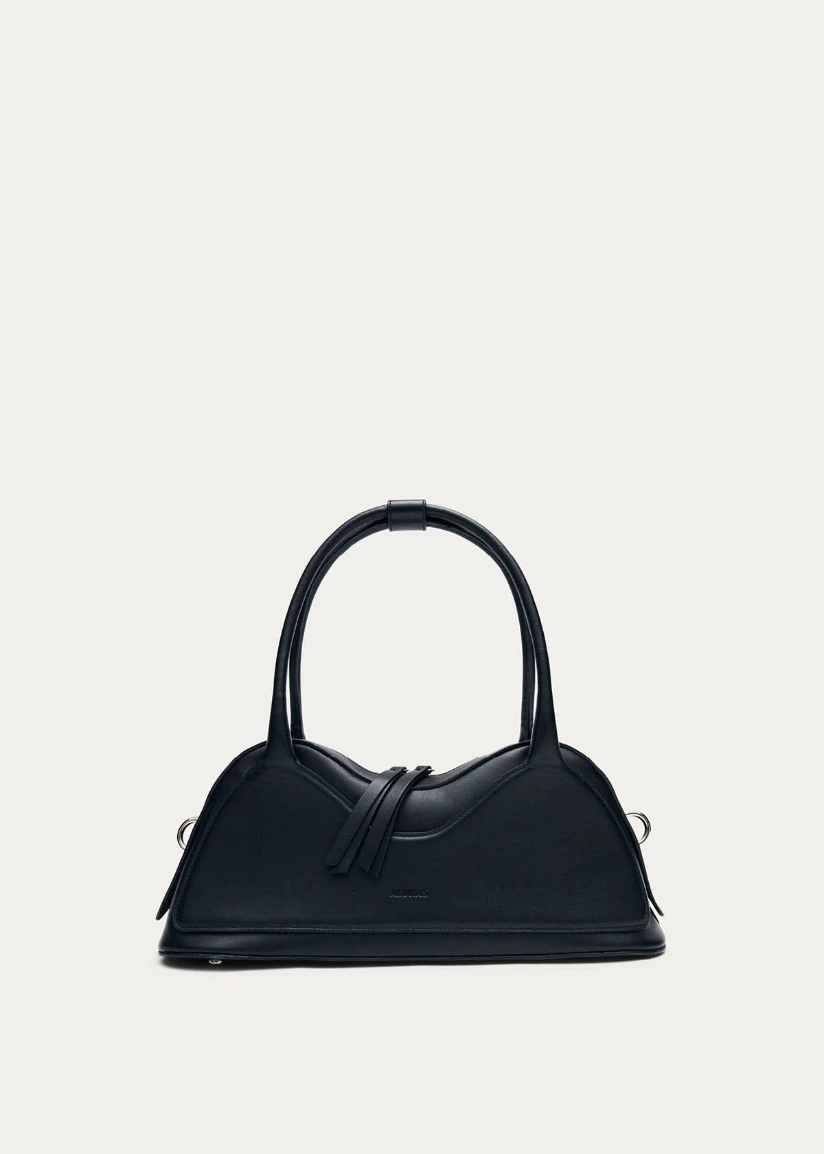 Hilma Vinyl Black Leather Bag - Image 5