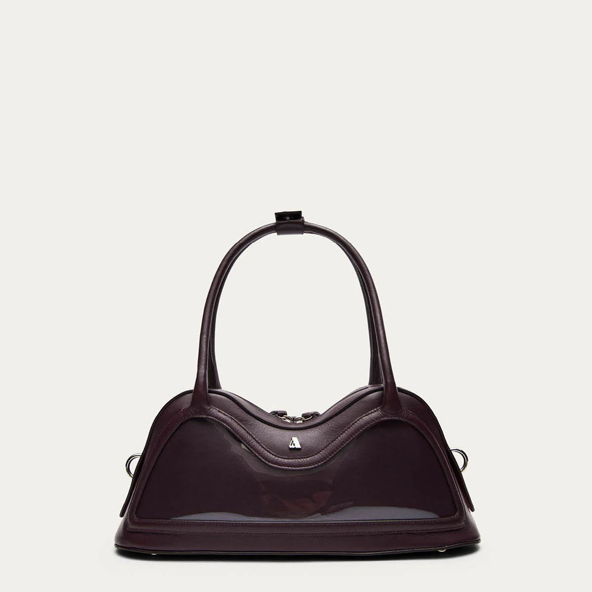 Hilma Vinyl Burgundy Leather Bag - Image 3