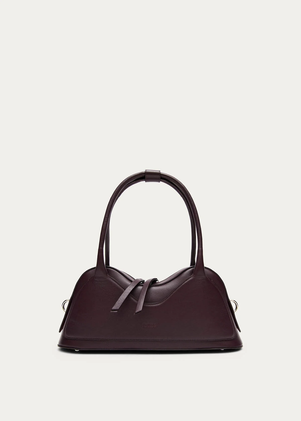 Hilma Vinyl Burgundy Leather Bag - Image 5