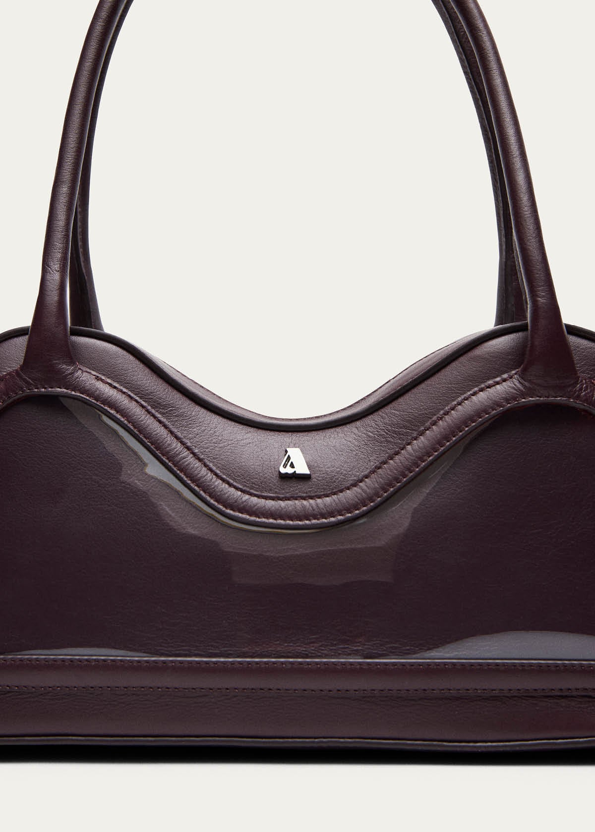 Hilma Vinyl Burgundy Leather Bag - Image 6
