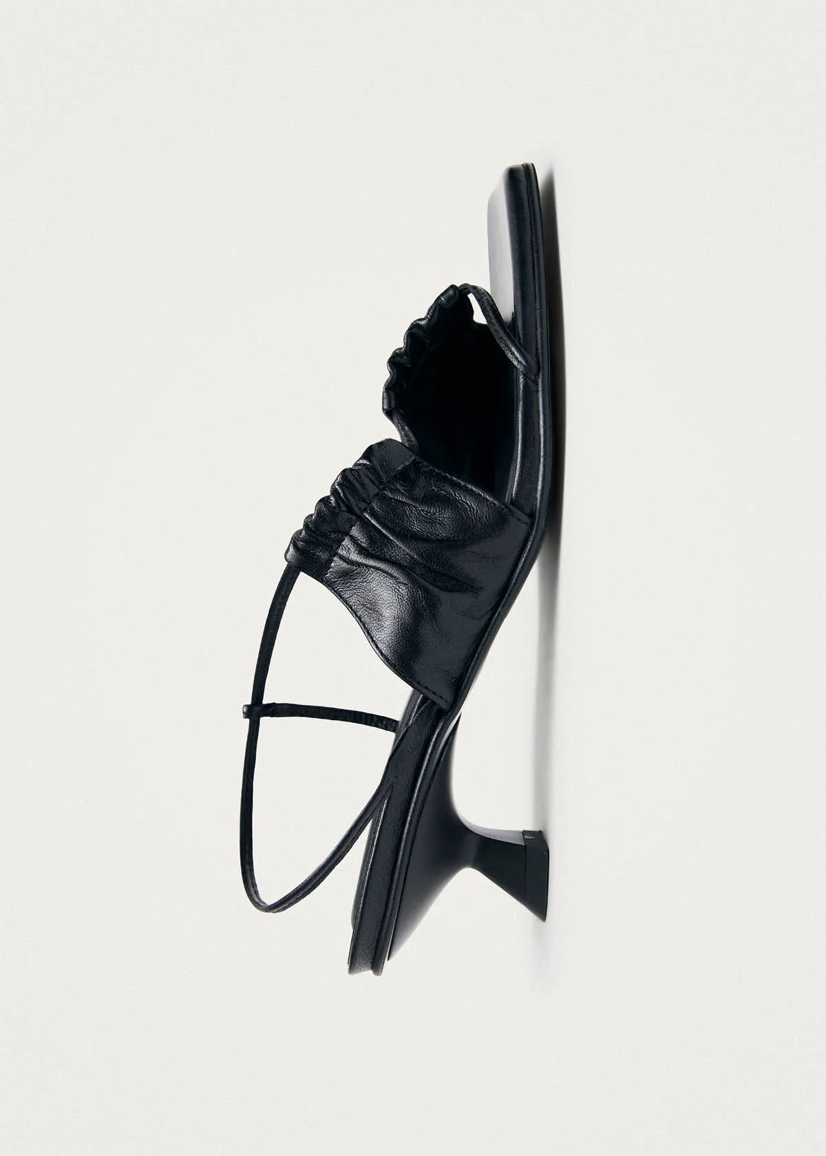 Juniper Black Leather Sandals - Image 4