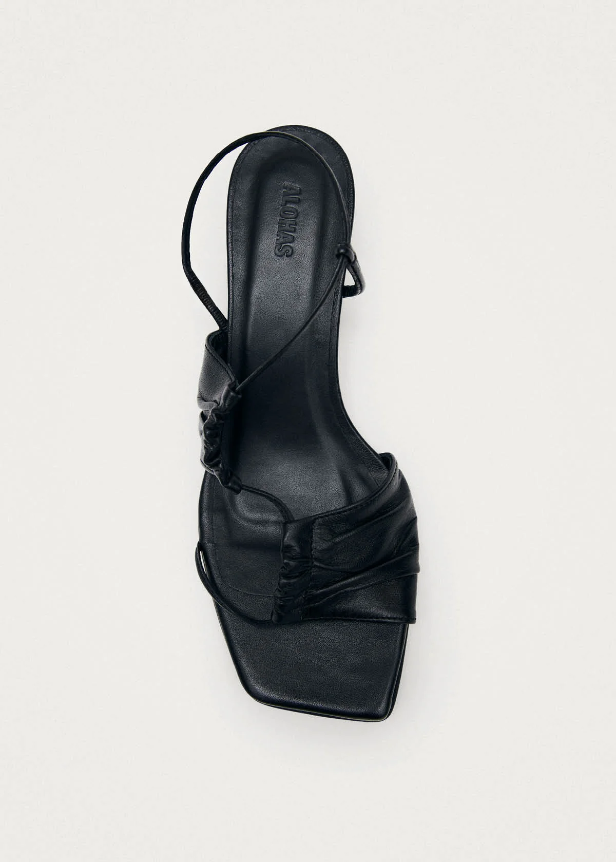 Juniper Black Leather Sandals - Image 5