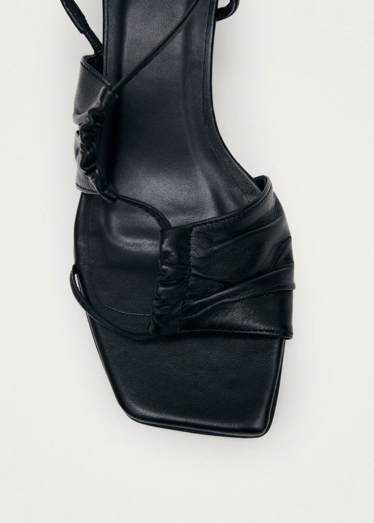 Juniper Black Leather Sandals - Image 6