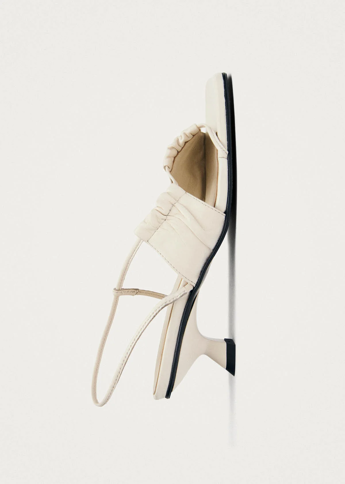 Juniper Cream Leather Sandals - Image 4