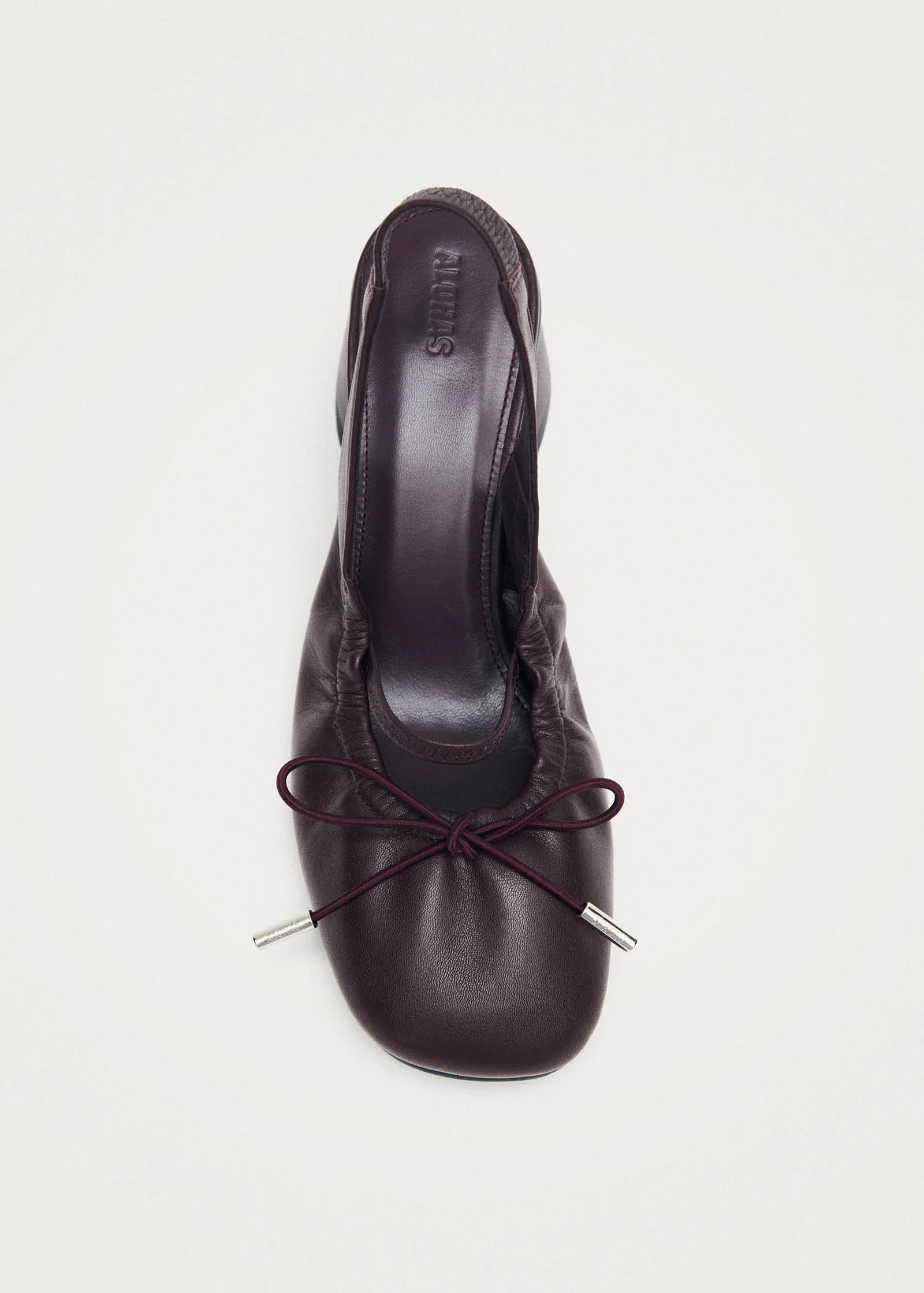 Marly Burgundy Leather Pumps - Image 5