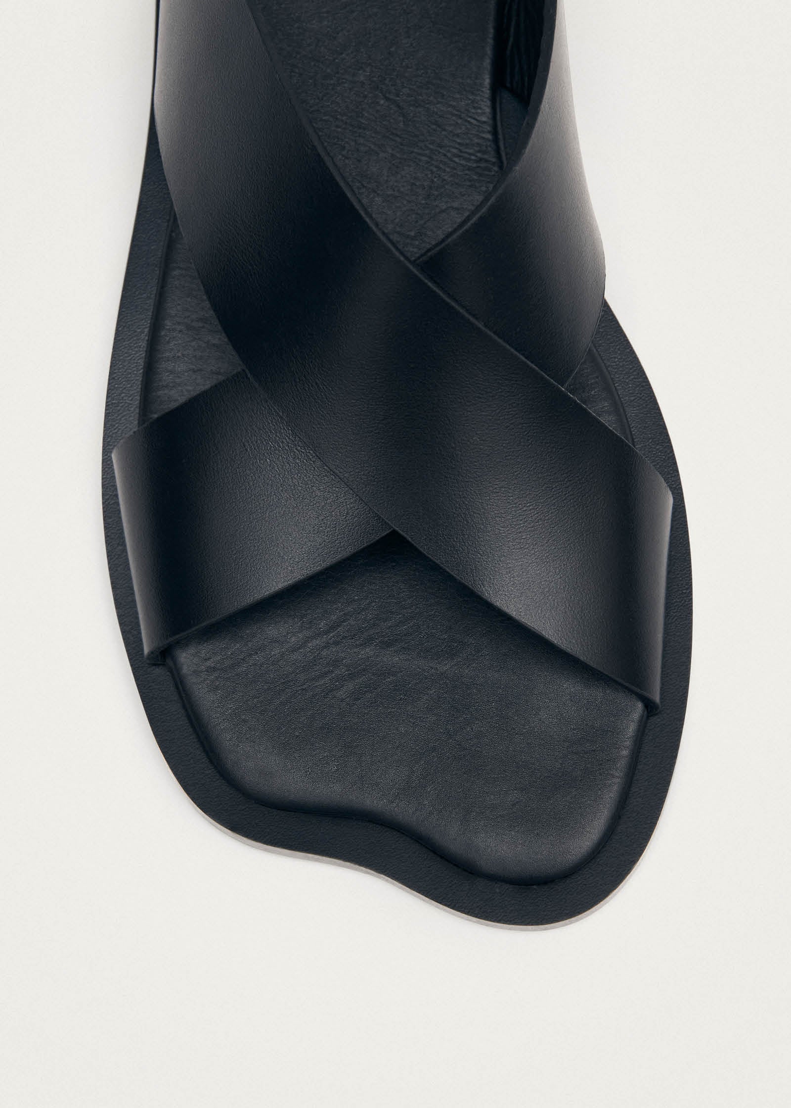 Nalu Black Leather Sandals - Image 6