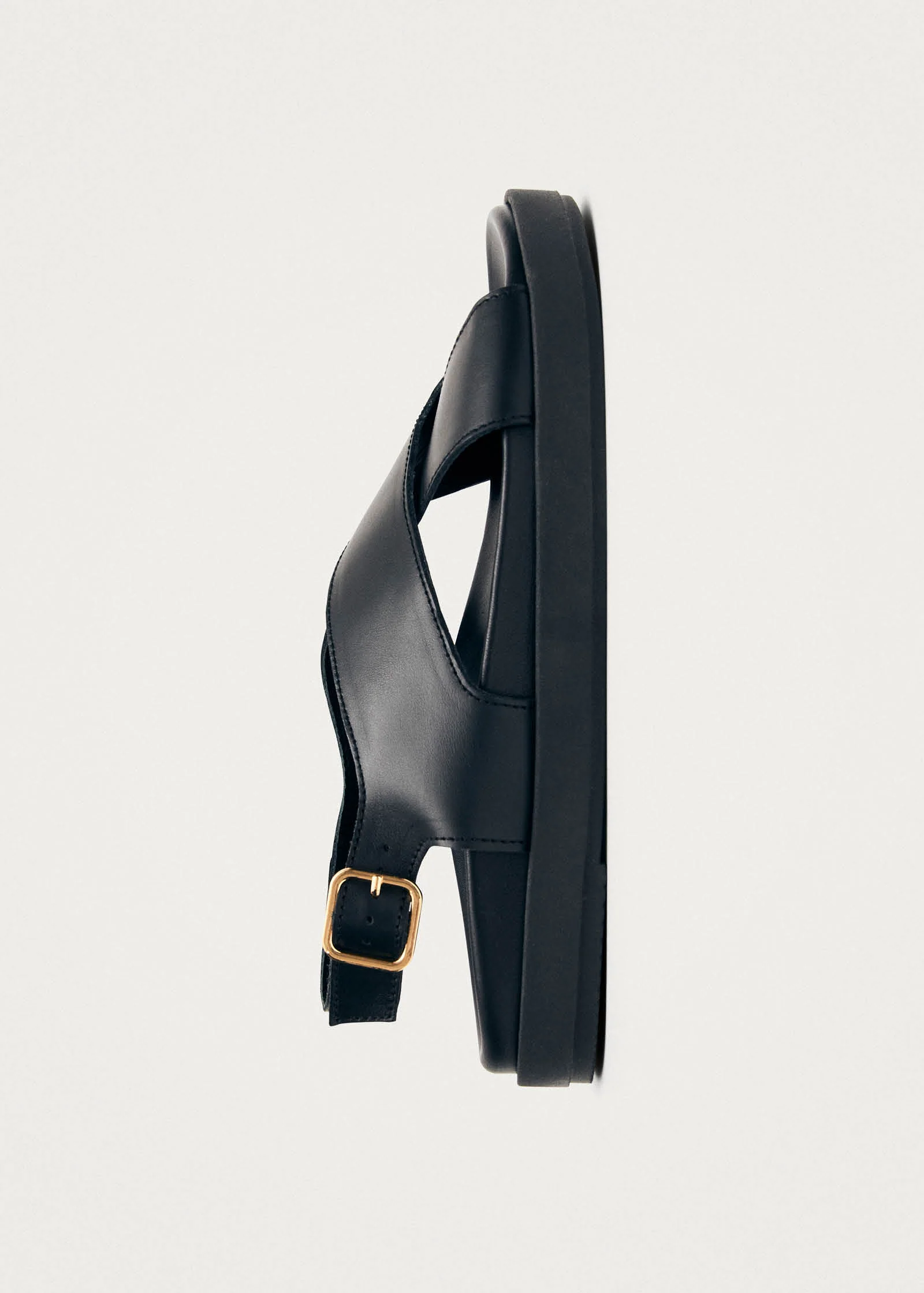Nico Black Leather Sandals - Image 4