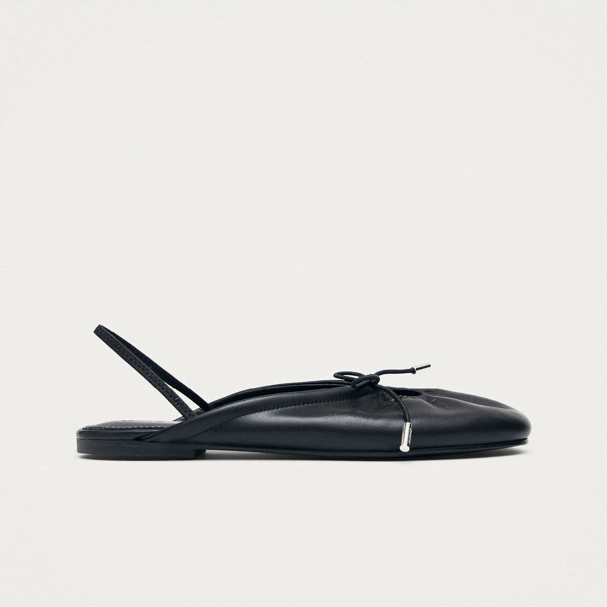 Oli Black Leather Ballet Flats - Image 3