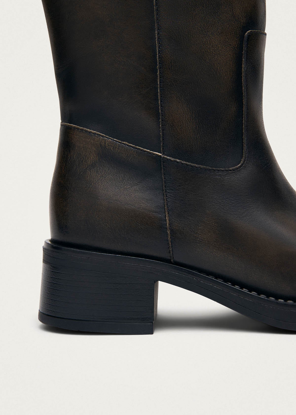 Rajan Vintage Effect Brown Leather Boots - Image 6