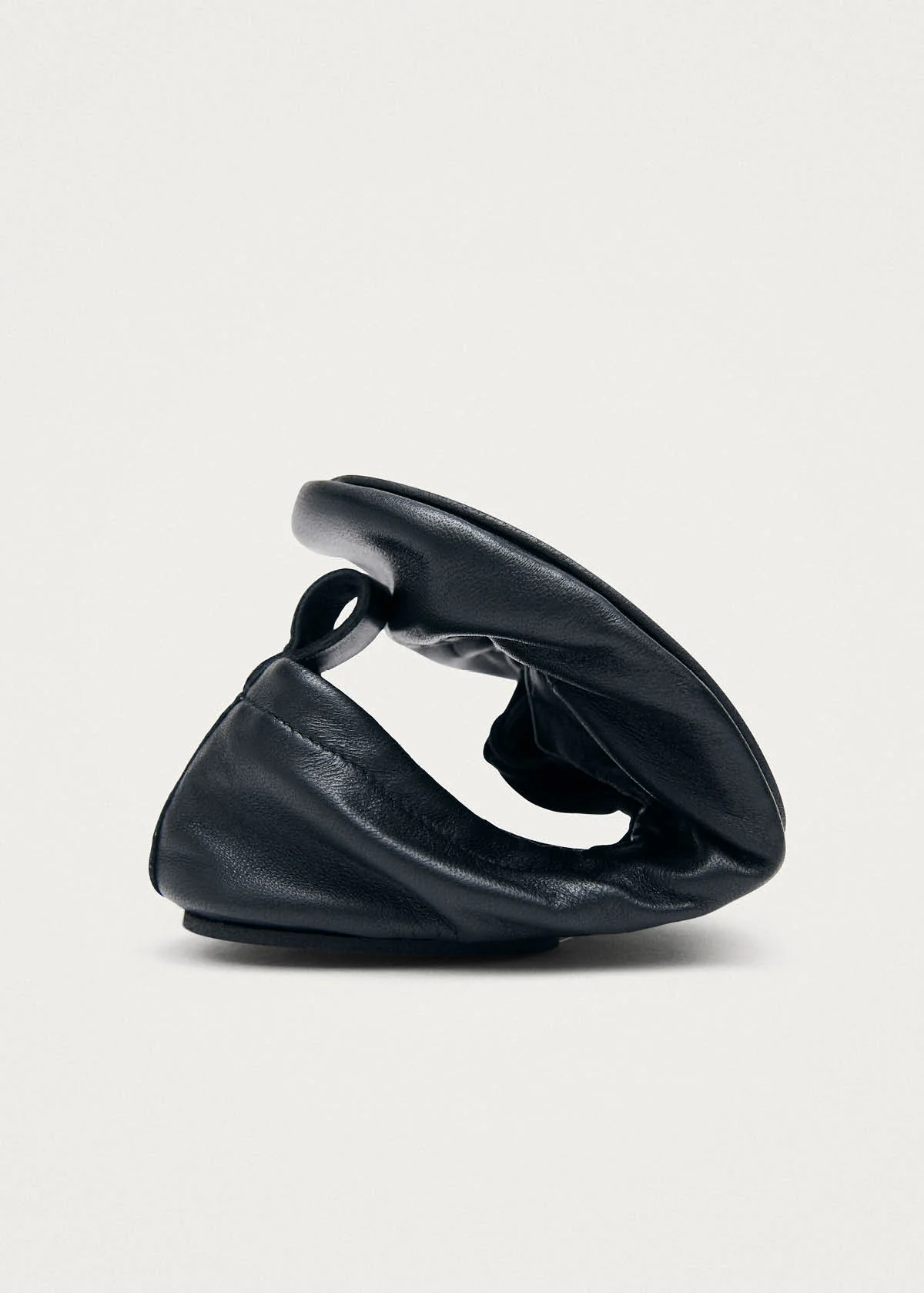 Rosalind Barefoot Black Leather Ballet Flats - Image 7