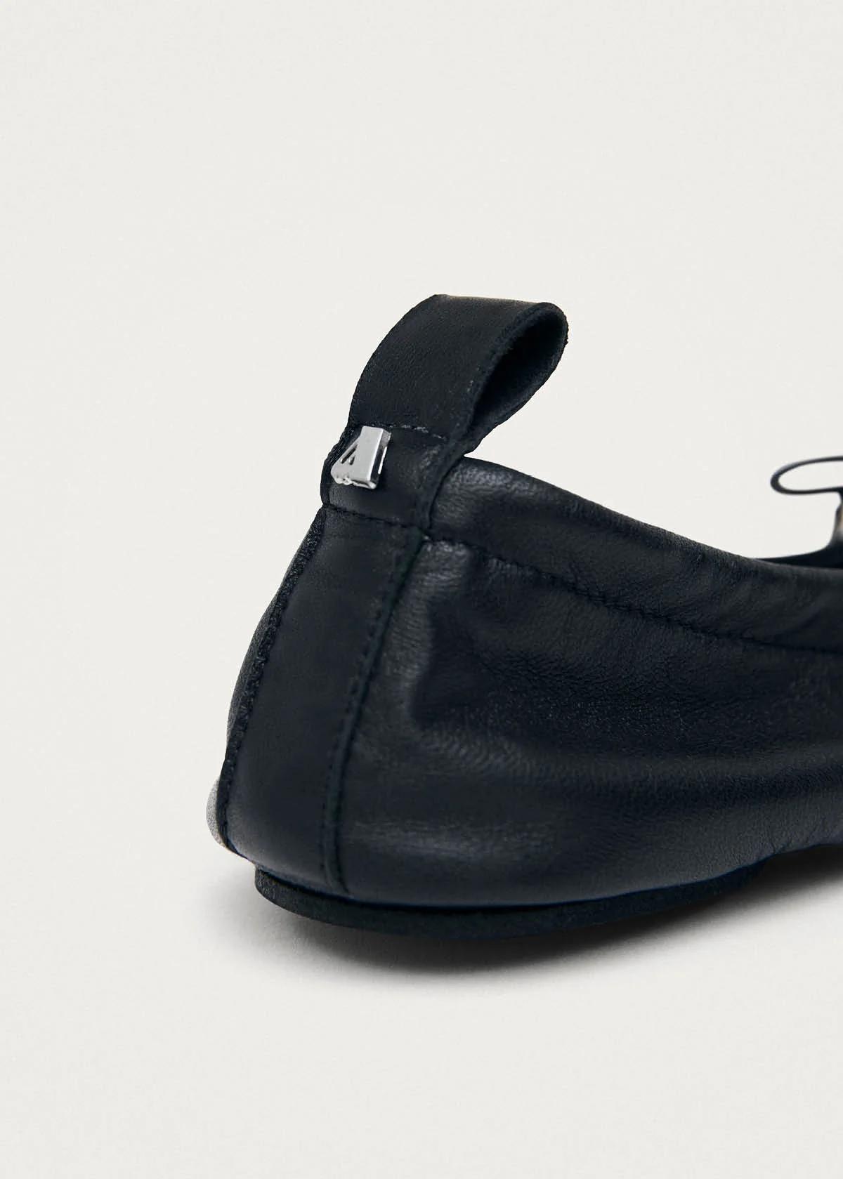 Rosalind Barefoot Black Leather Ballet Flats - Image 9