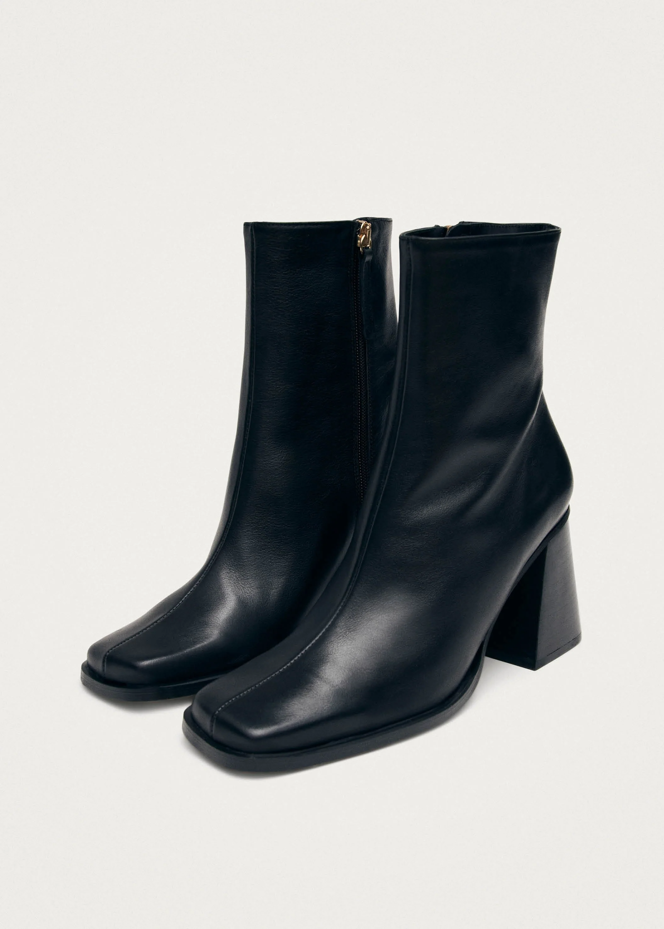 South Black Leather Ankle Boots - Image 4
