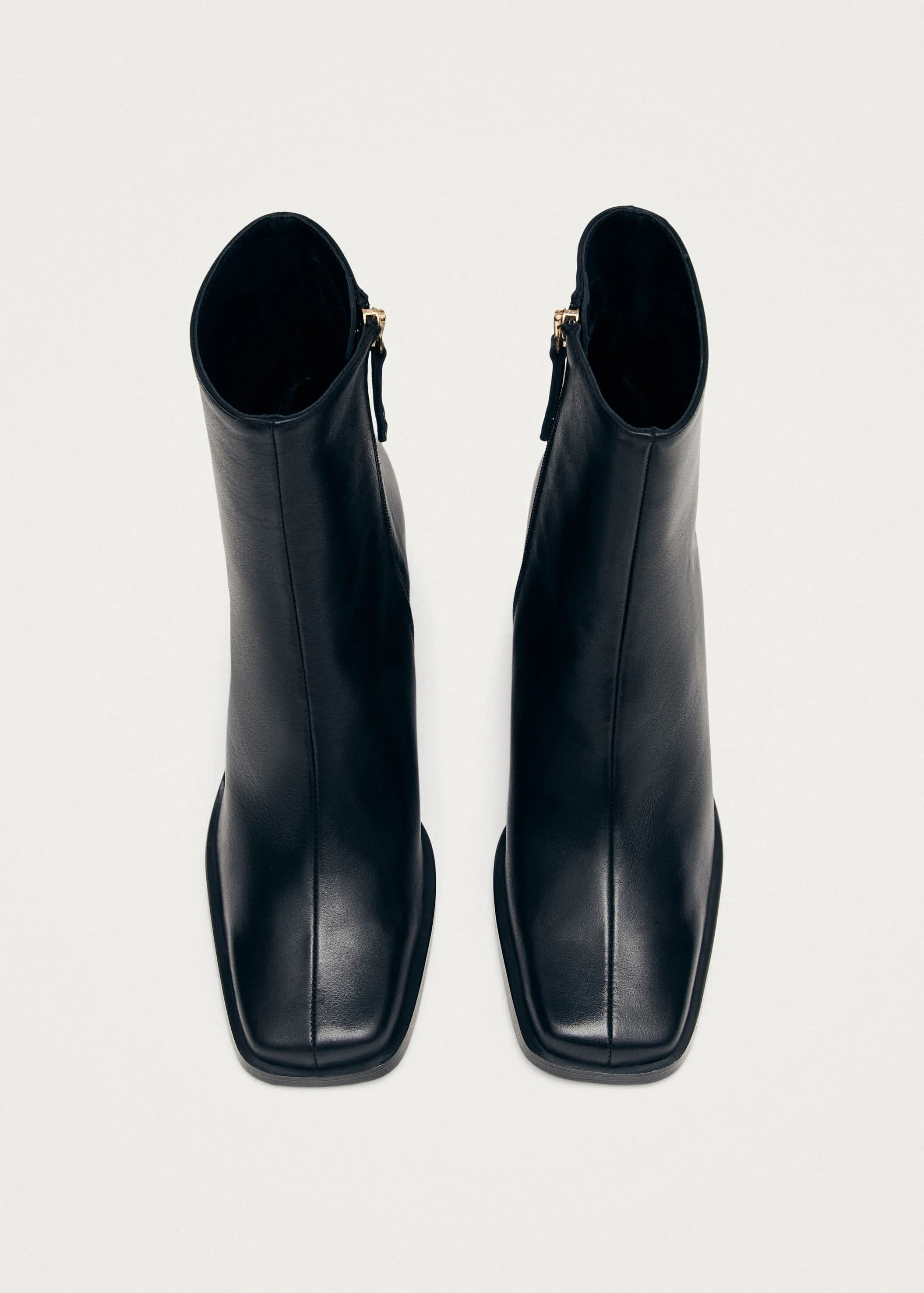 South Black Leather Ankle Boots - Image 7