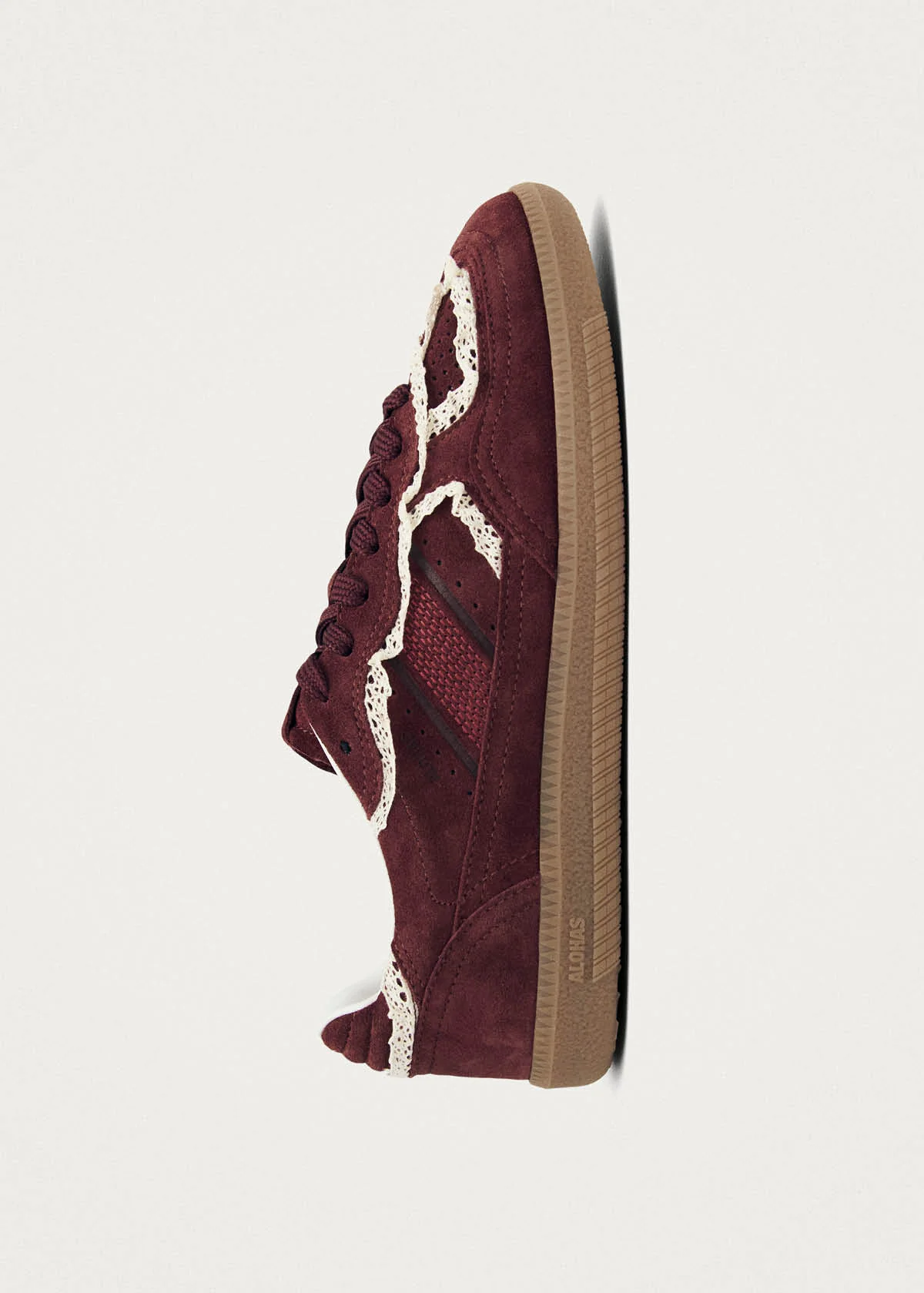 Tb.490 Crochet Burgundy Leather Sneakers - Image 4