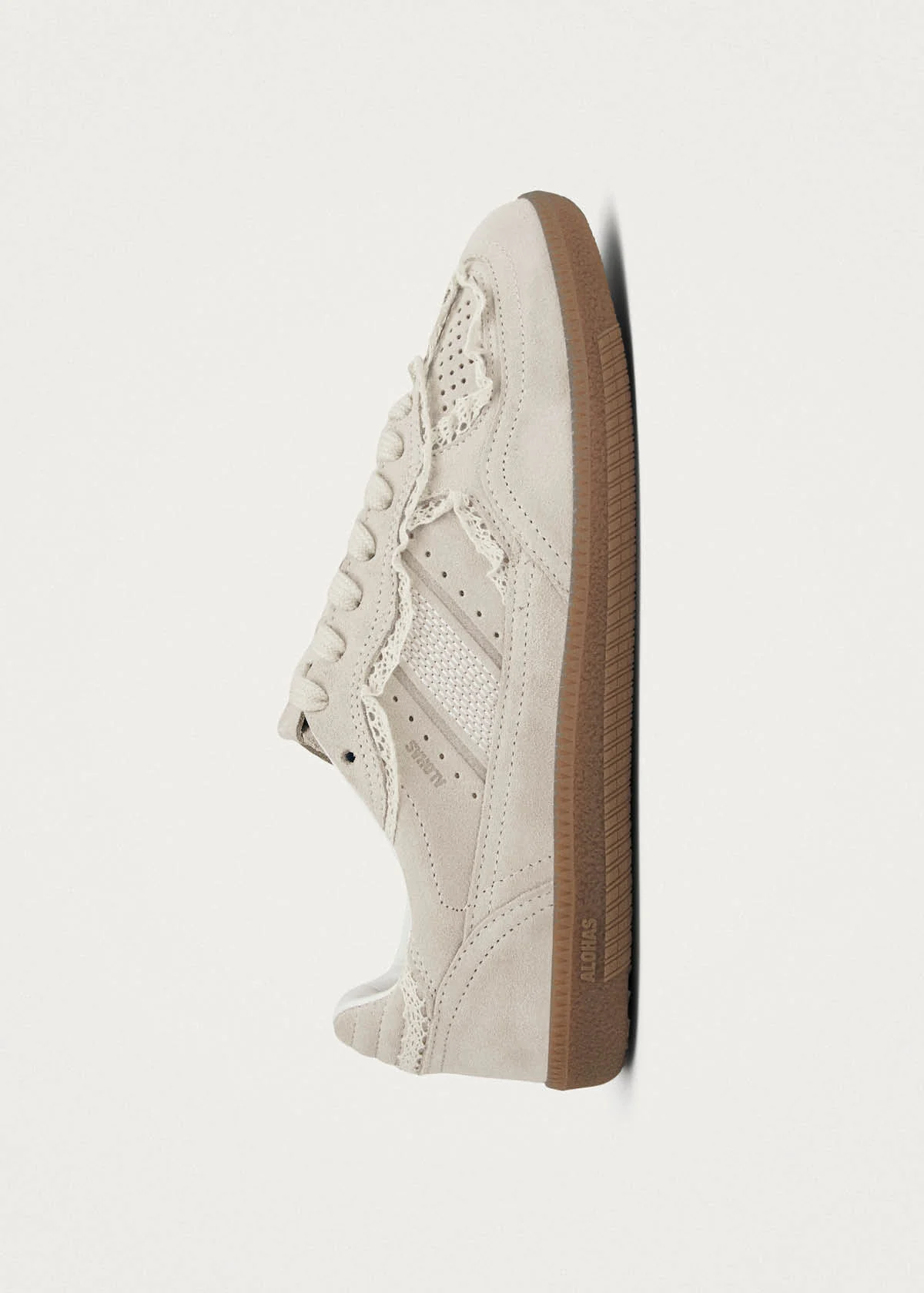 Tb.490 Crochet Cream Leather Sneakers - Image 4