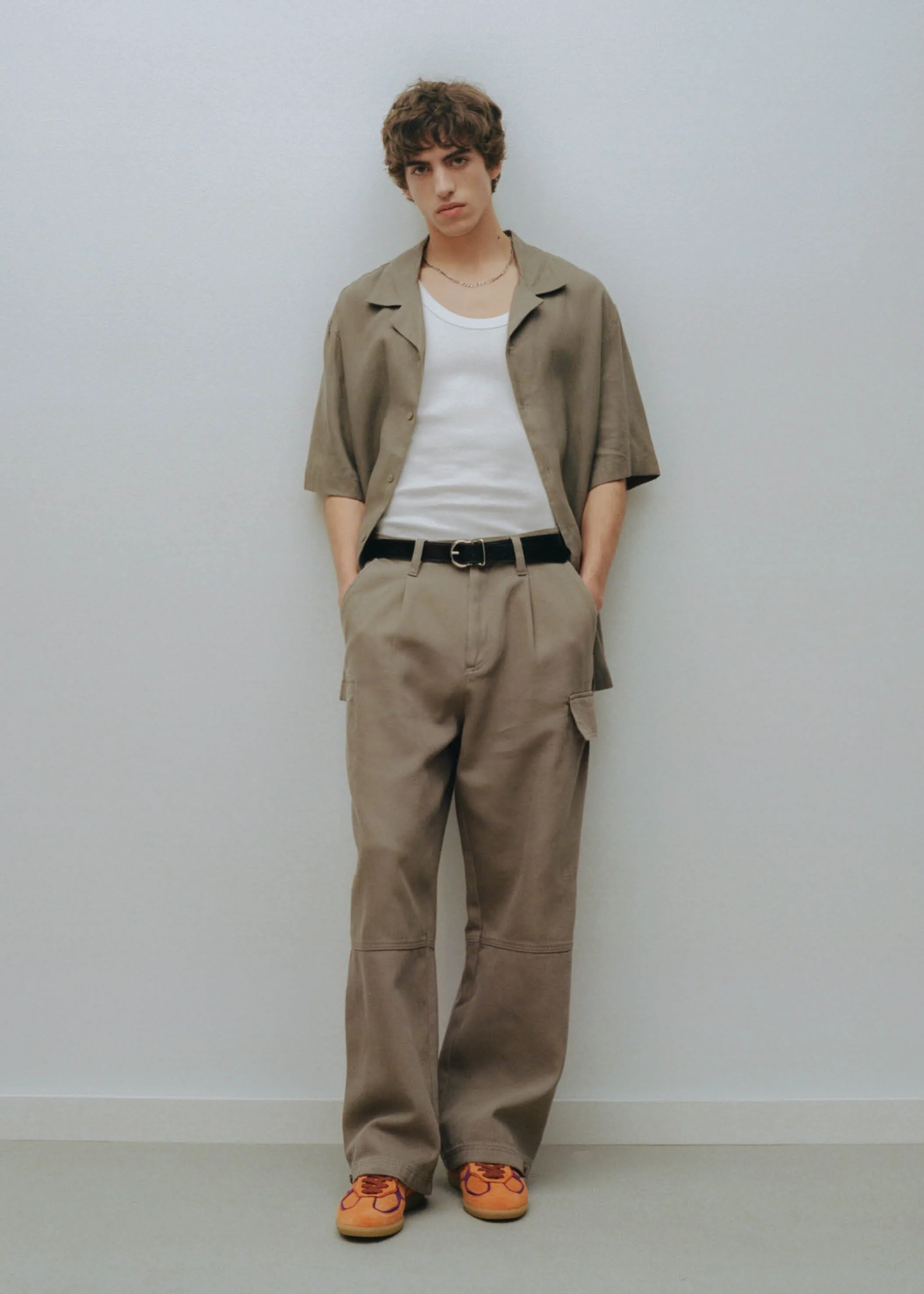 Tb.490 Rife Orange Leather Sneakers - Image 7