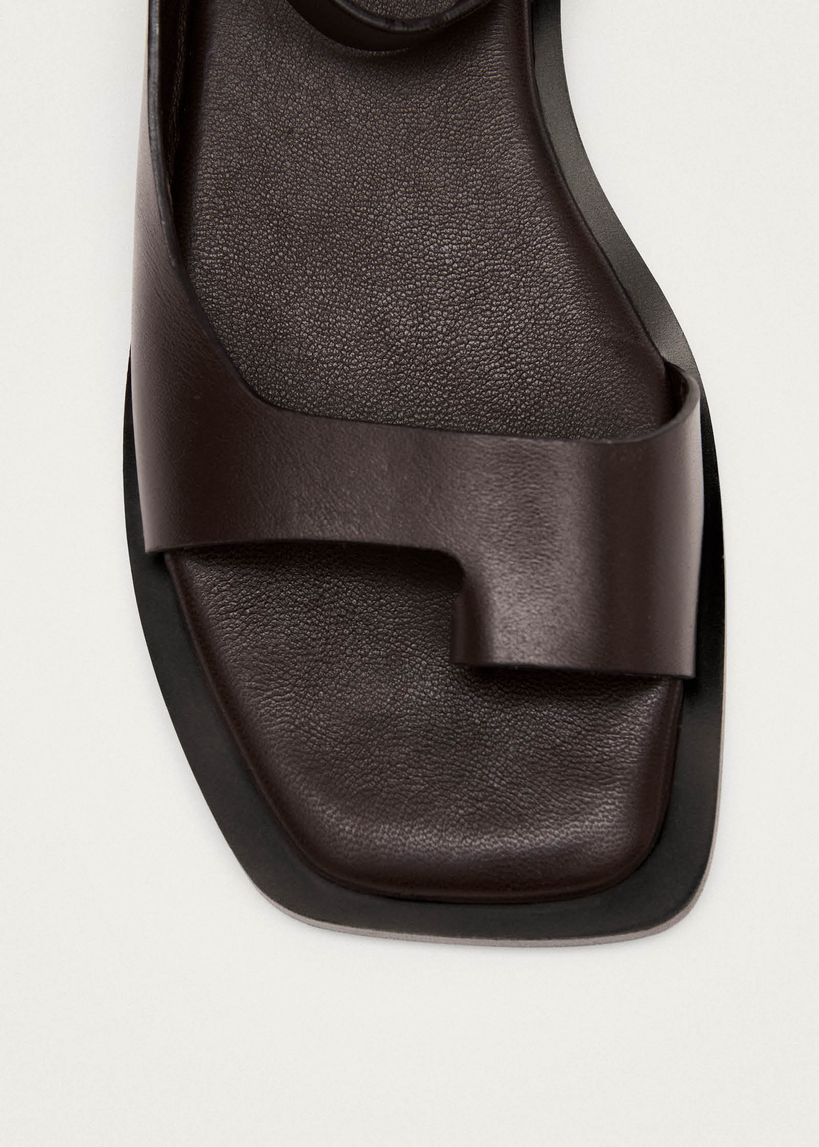 Tebas Brown Leather Sandals - Image 7