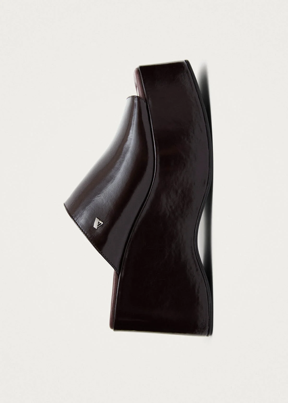 Vale Patent Brown Leather Sandals - Image 4